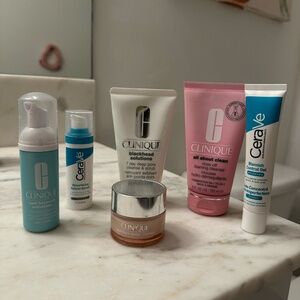 opened cosmetics and returns from Clinique and Cerave